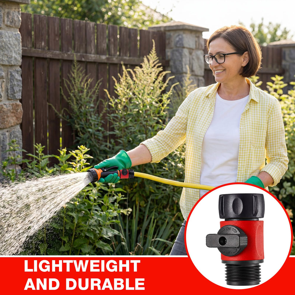 Hotop 3/4 inch garden hose connector in red