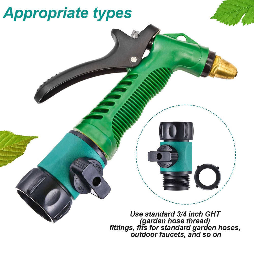 Hotop shut off valves in use with garden sprinkler