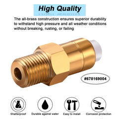 Hotop thermal release valve installed on pressure washer
