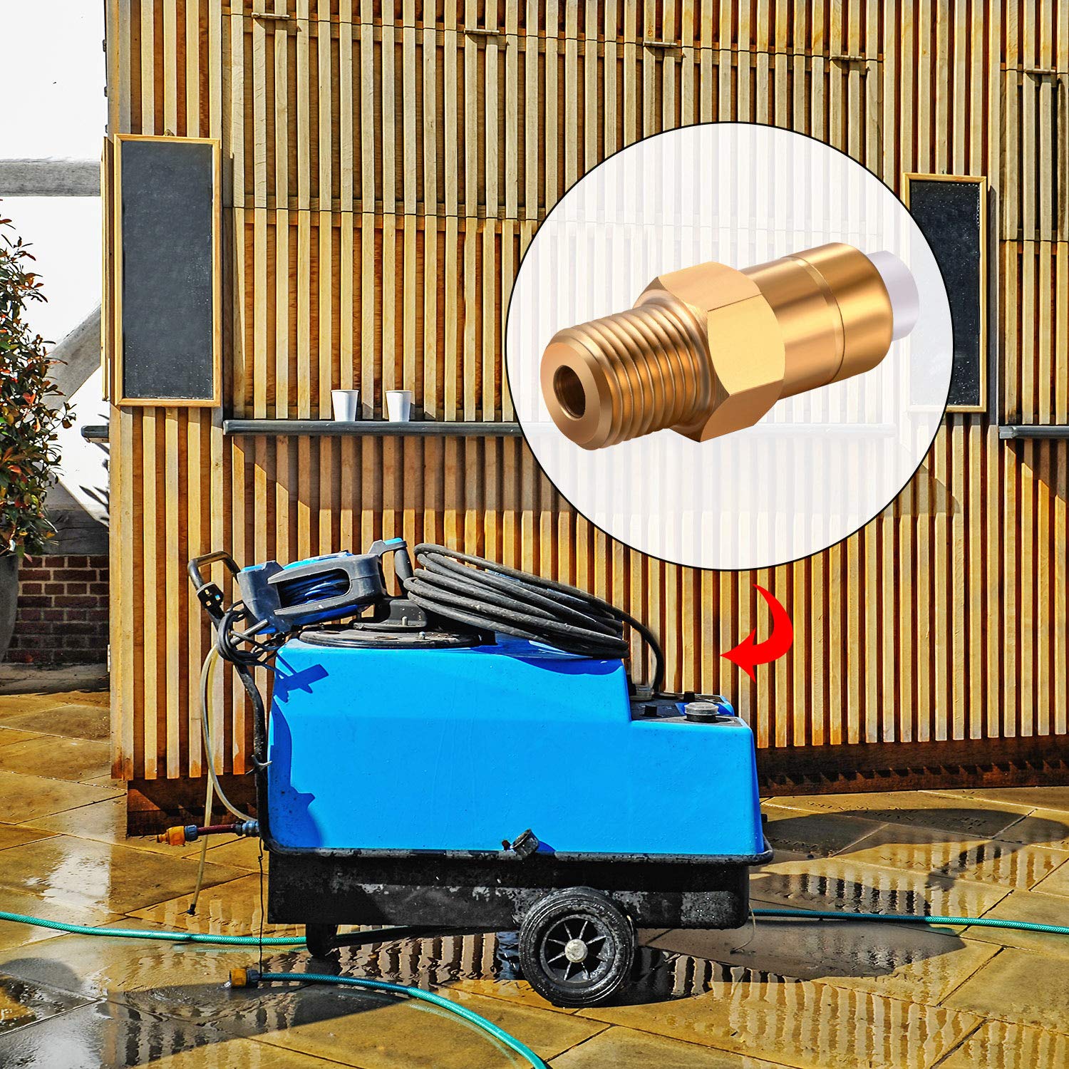 Hotop thermal release valve with tools for installation