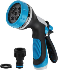 HouGariee Garden Hose Nozzle front view, blue colour