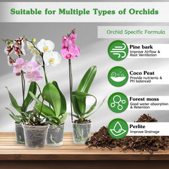 HOUNANG Orchid Potting Mix being used in potting