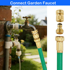 Hourleey 3/4 inch GHT standard hose connector set