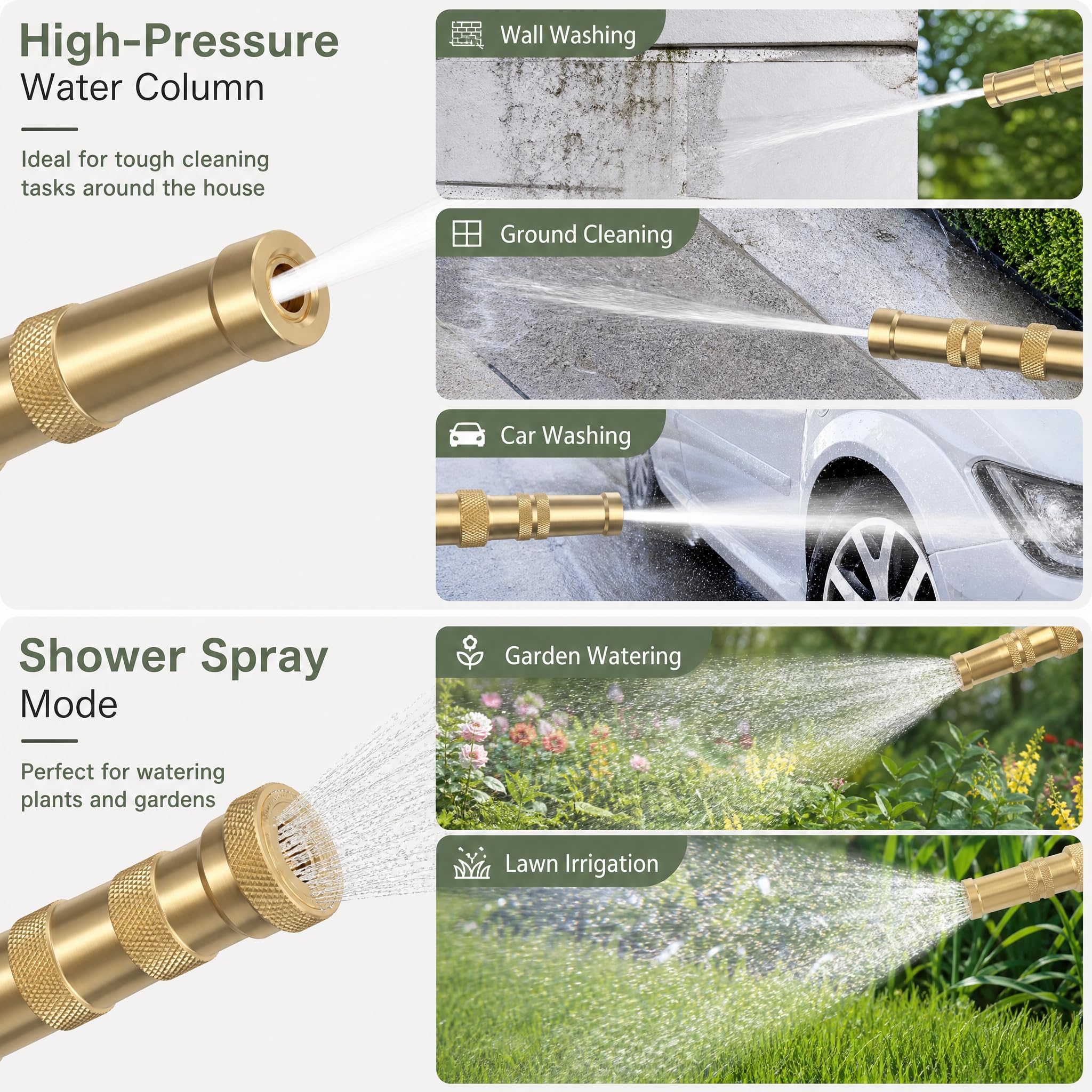 Hourleey Adjustable Twist Hose Nozzle packaging