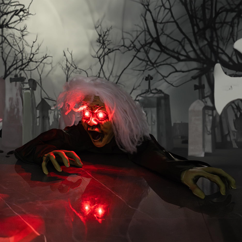 Hourleey Animated Zombie Groundbreaker with sound effects activated