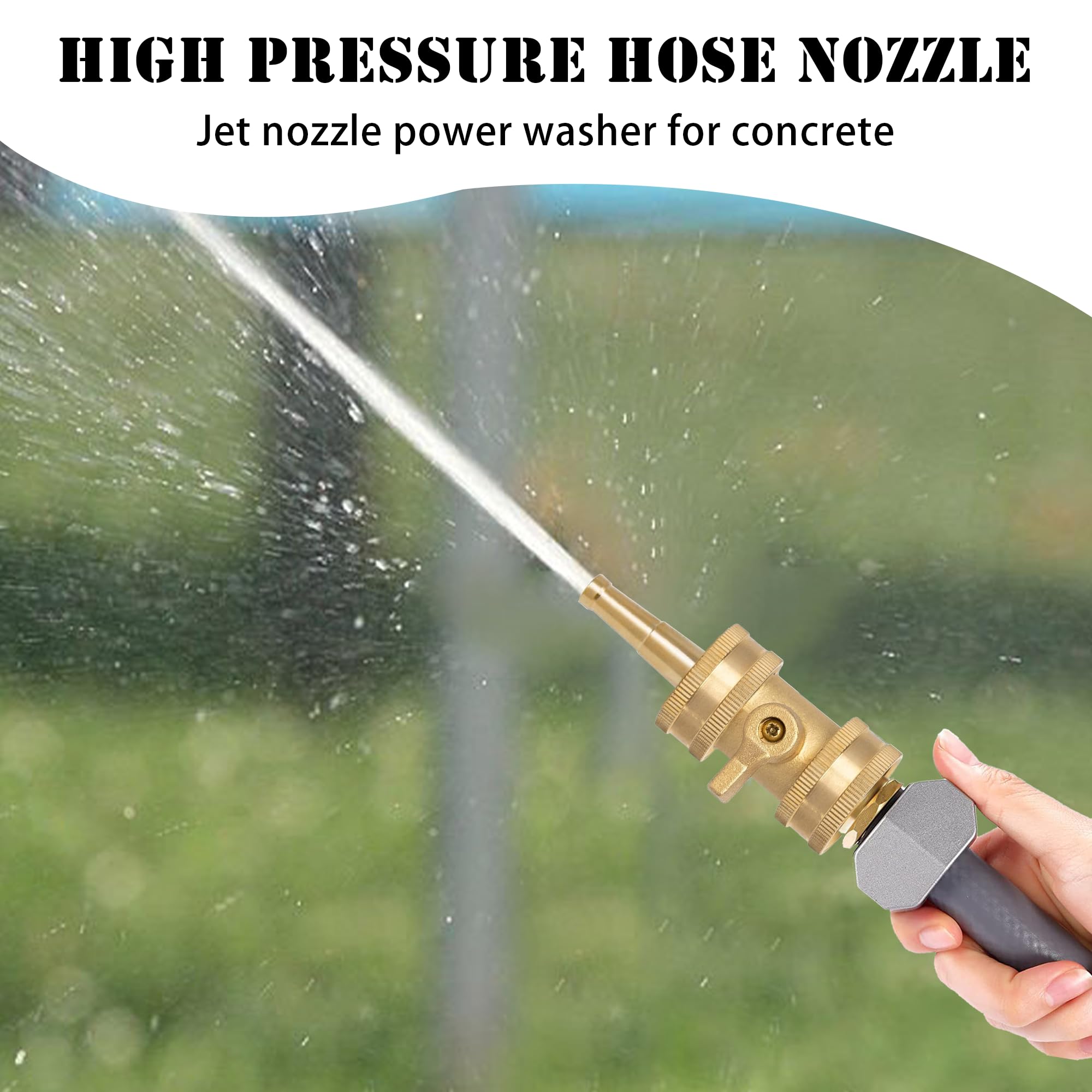 Hourleey brass hose nozzle with packaging display