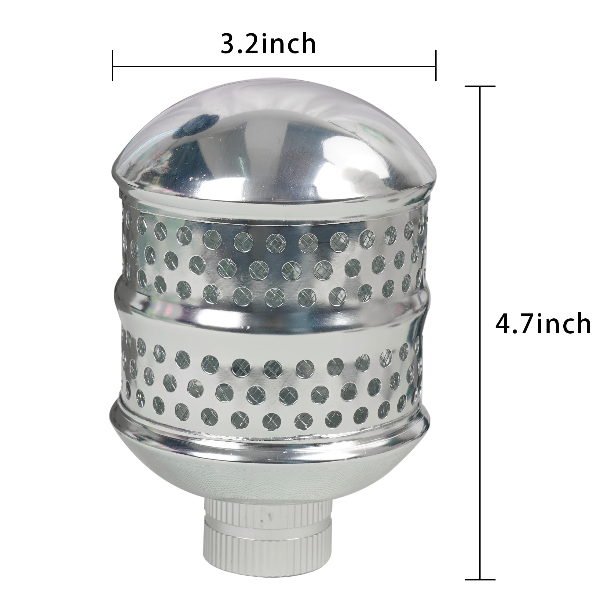 Hourleey Bubbler Sprinkler Head side view with threaded attachment