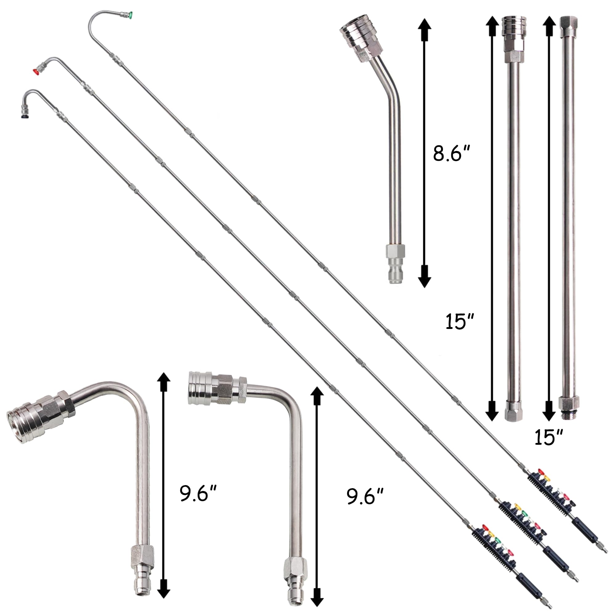 Hourleey extension wand 30 degree curved design