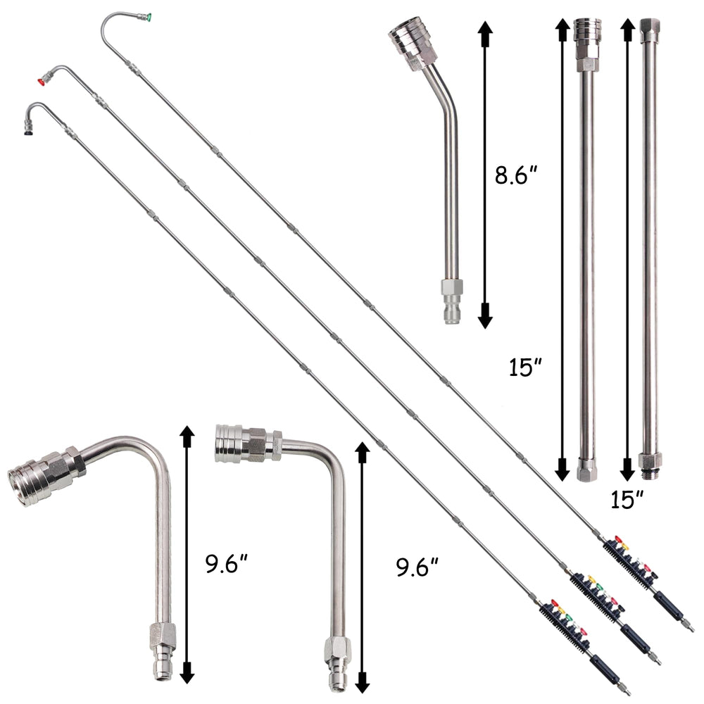 Hourleey extension wand 30 degree curved design