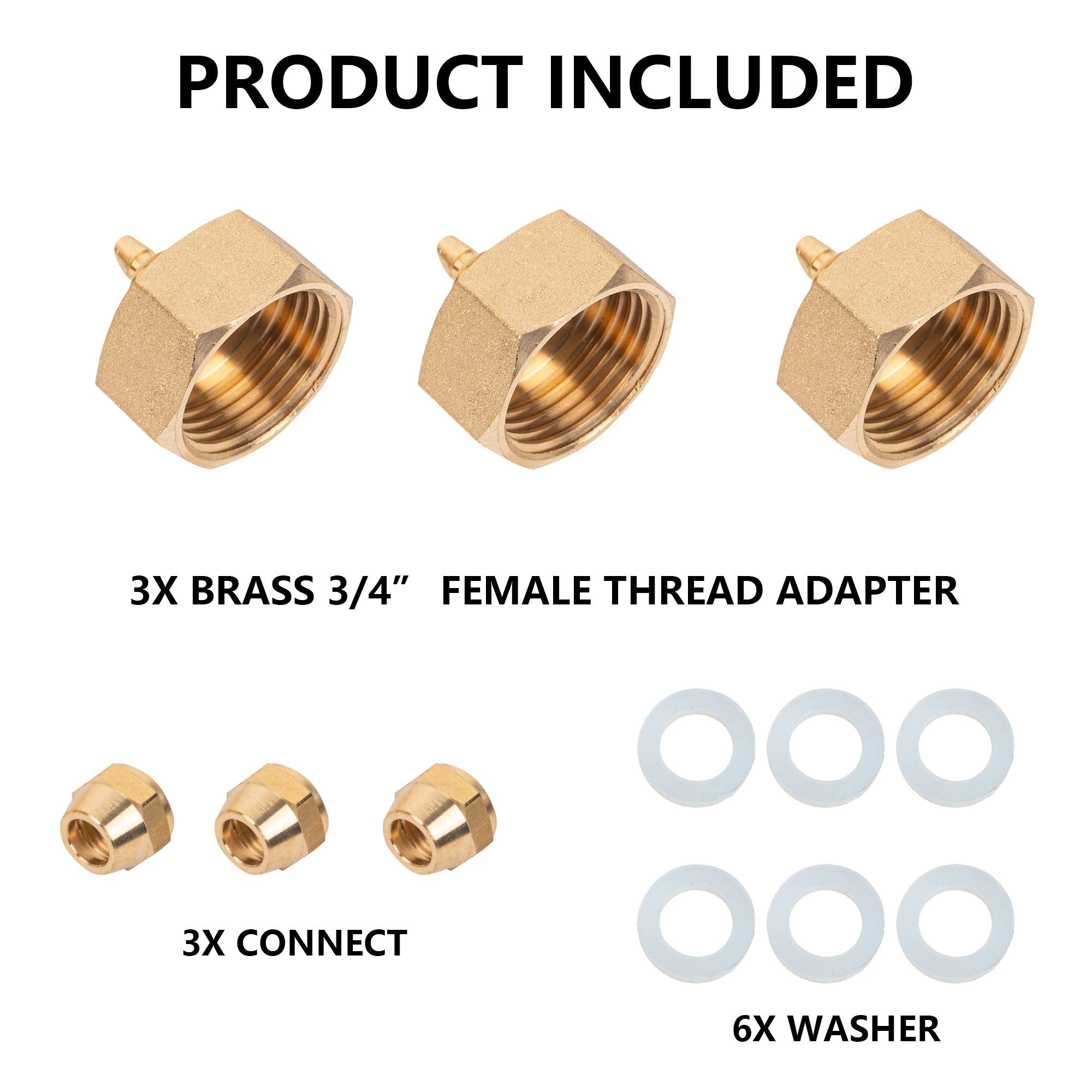 Hourleey Garden Hose Adapter in garden setting