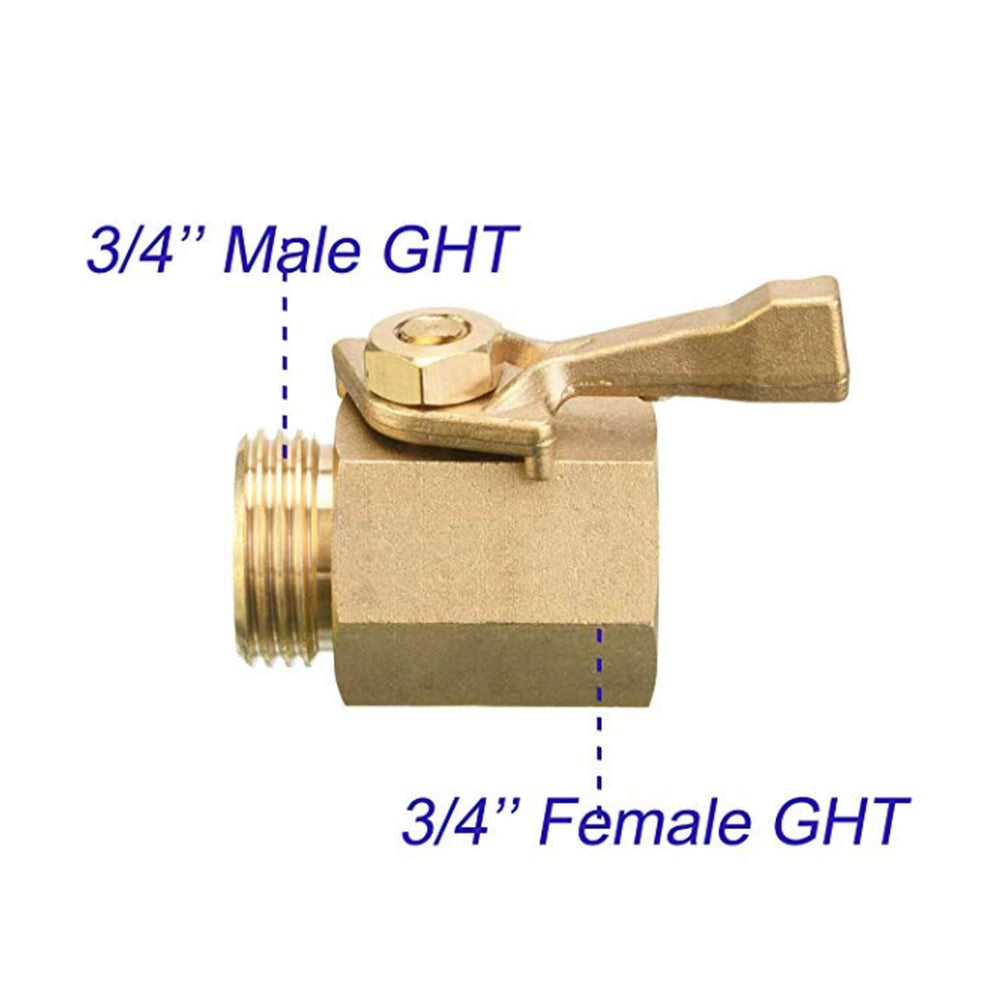 Hourleey Garden Hose Shut Off Valve with hose washer included