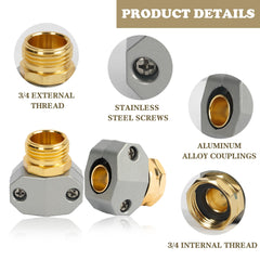Hourleey hose repair kit with zinc alloy clamps displayed
