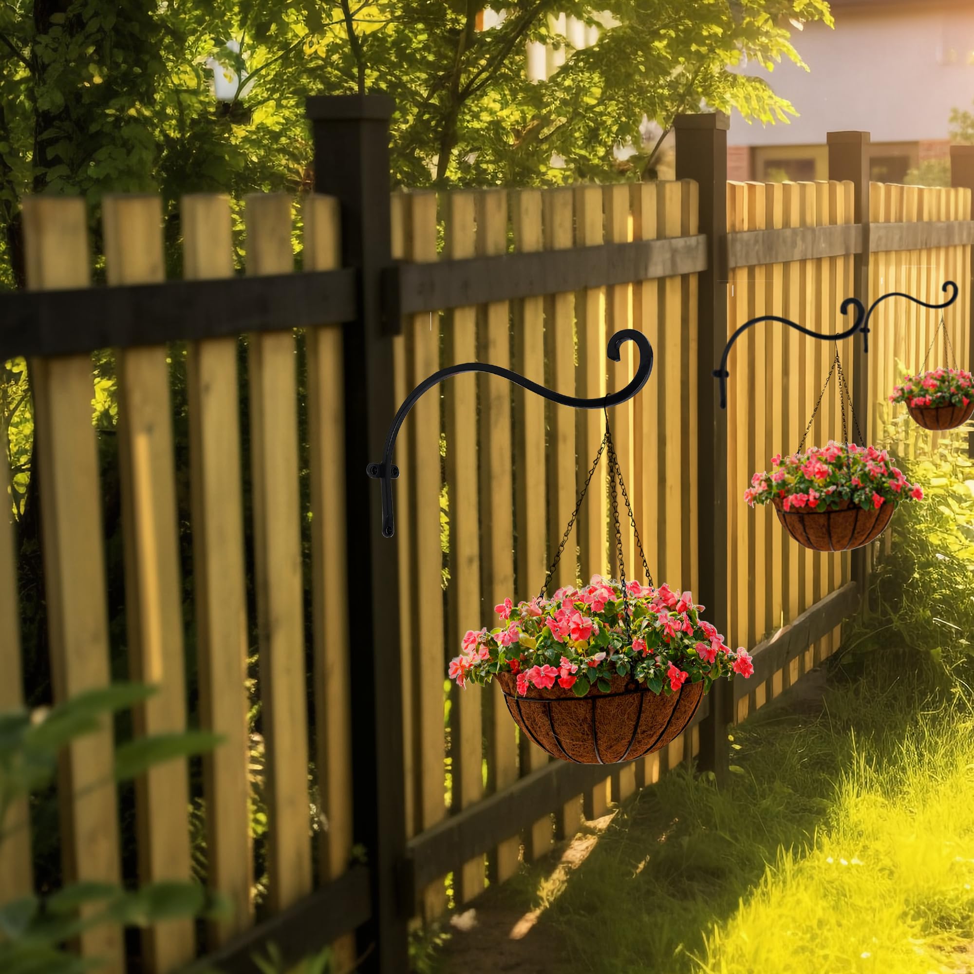 Hourleey plant hanger with bird feeder attached