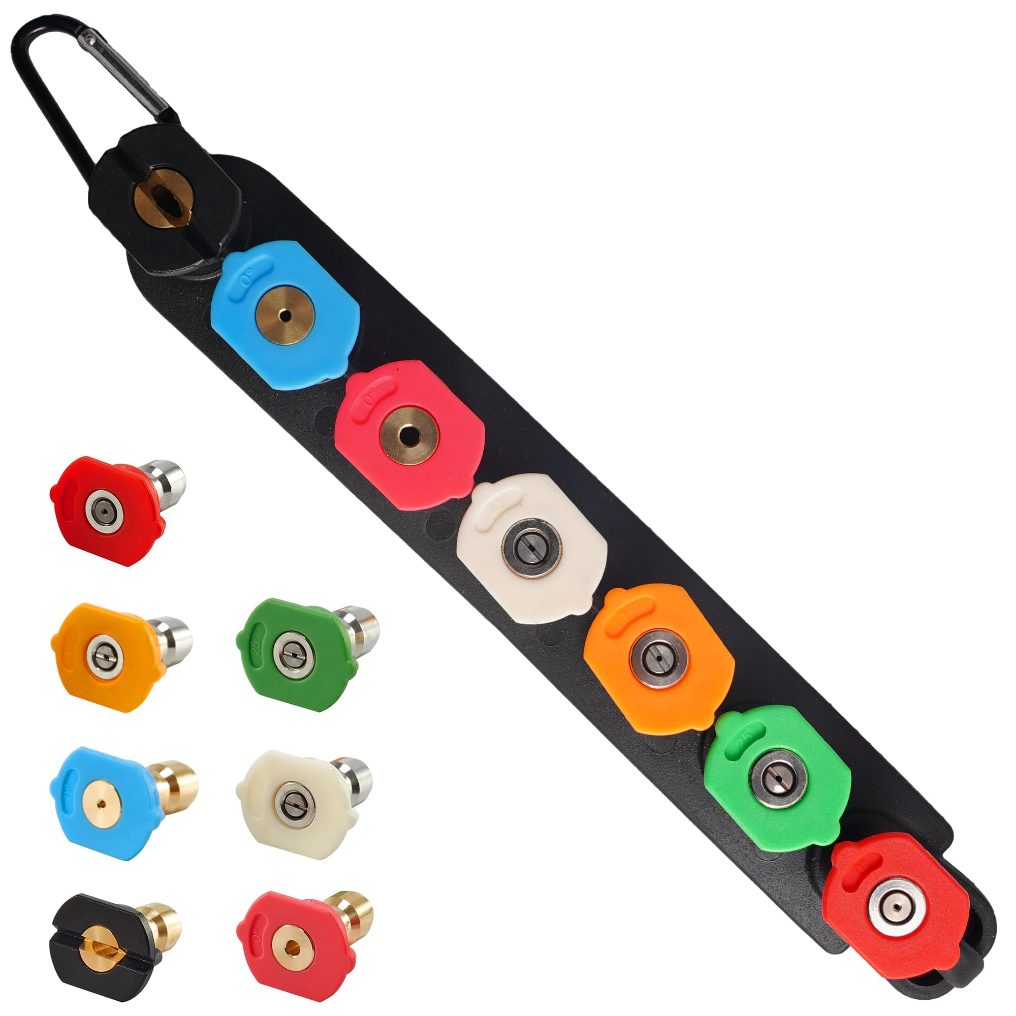 Hourleey Pressure Washer Tips set with 7 nozzles and holder
