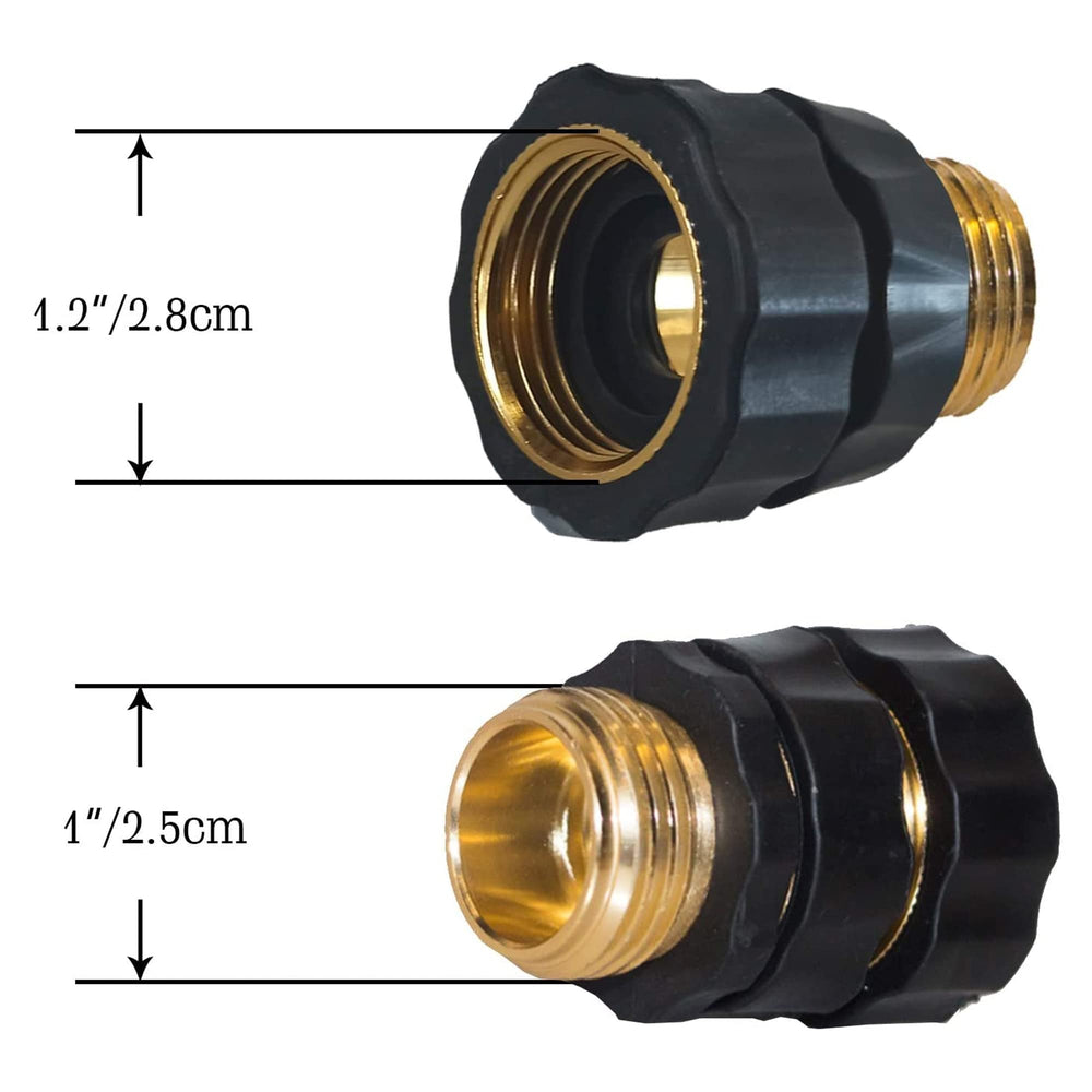 Hourleey quick connector showing rubberized grip