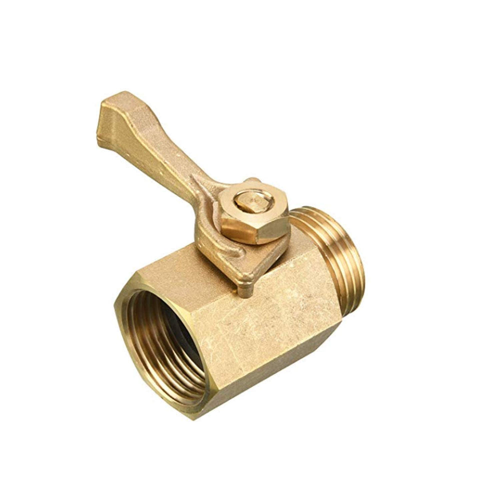 Hourleey Solid Brass Hose Valve in garden setting