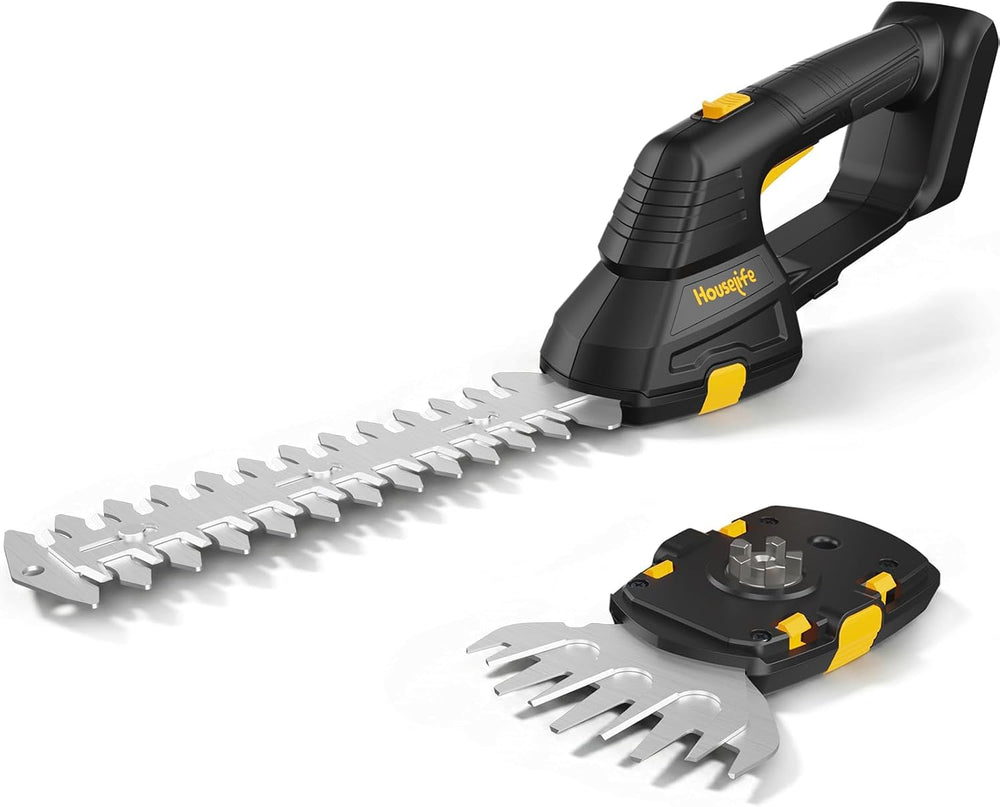 Houselife Cordless Hedge Trimmer 2-in-1 tool front view