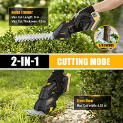 Houselife cordless hedge trimmer side view