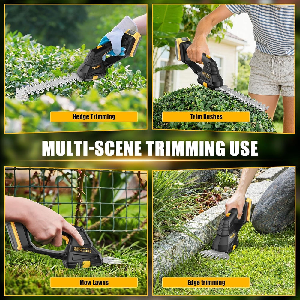 Houselife hedge trimmer in garden setting