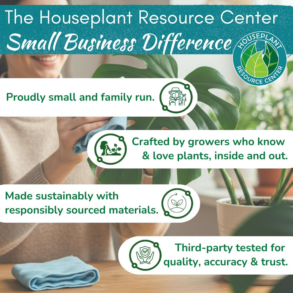 Houseplant Leaf Shine Spray in a clean garden setting