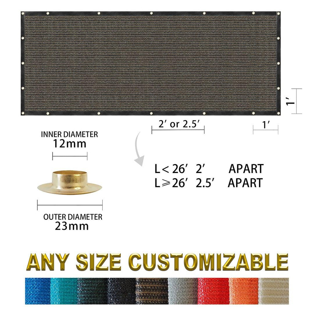 HOUSSITY privacy screen in a garden setting