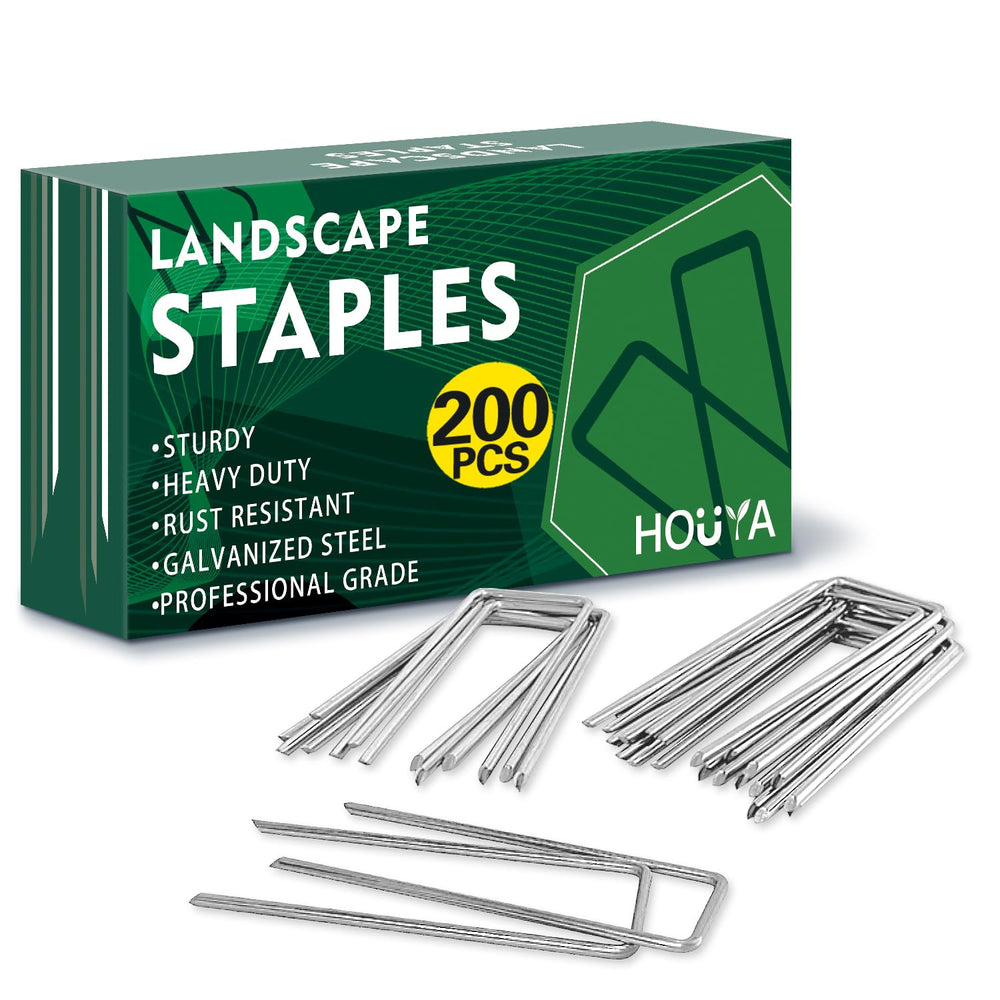 houya 200 Pack Landscape Staples 4 Inch front view