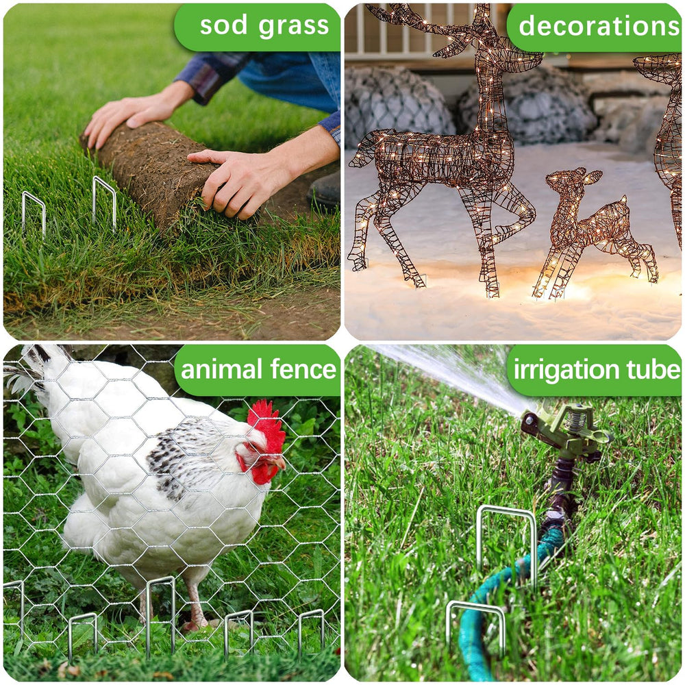 houya 200 Pack Landscape Staples with specifications