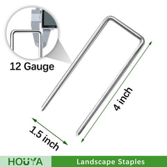 houya landscape staples showing beveled end