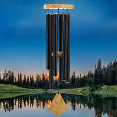 Howarmer 36 inch black wind chime front view