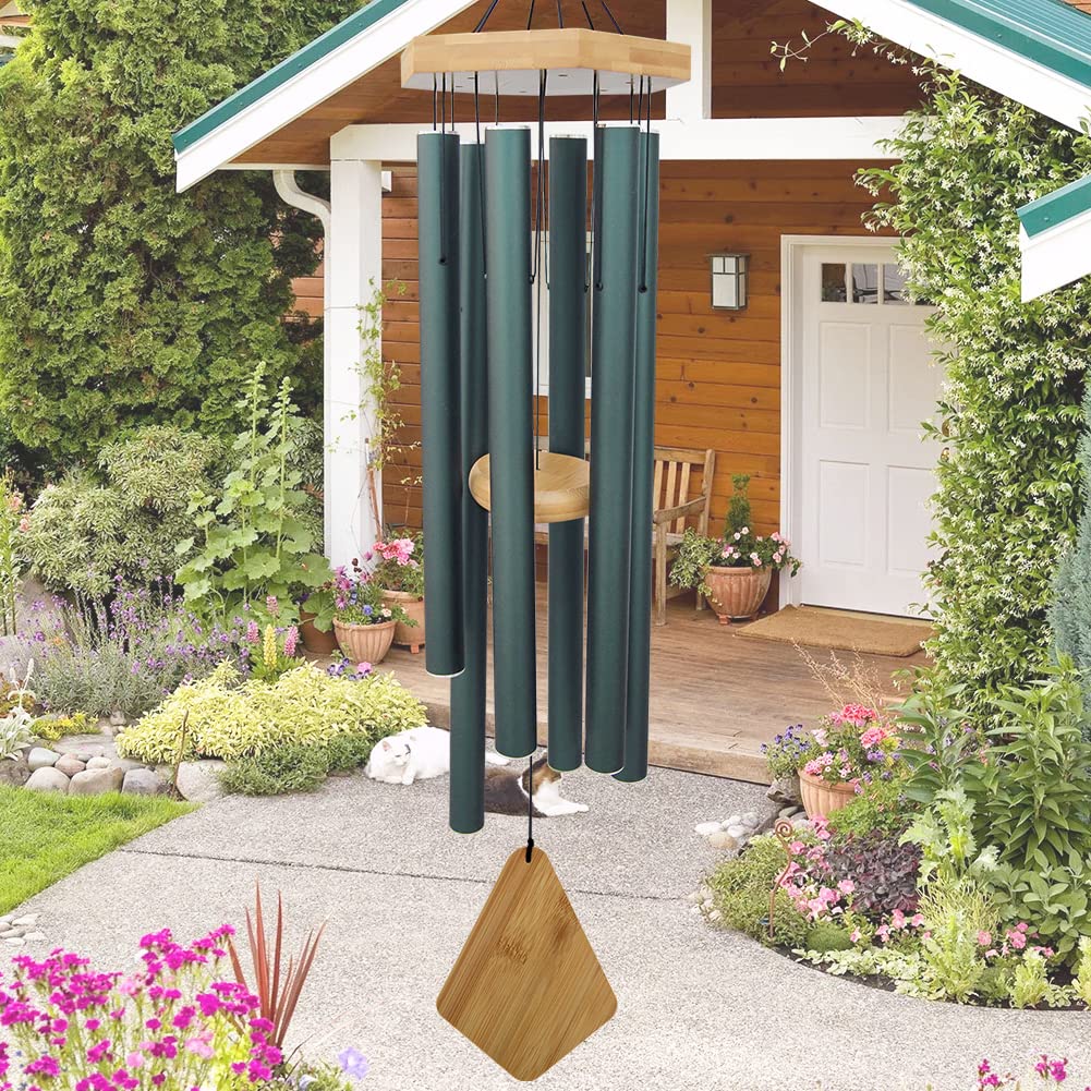 Howarmer wind chime displayed on a balcony