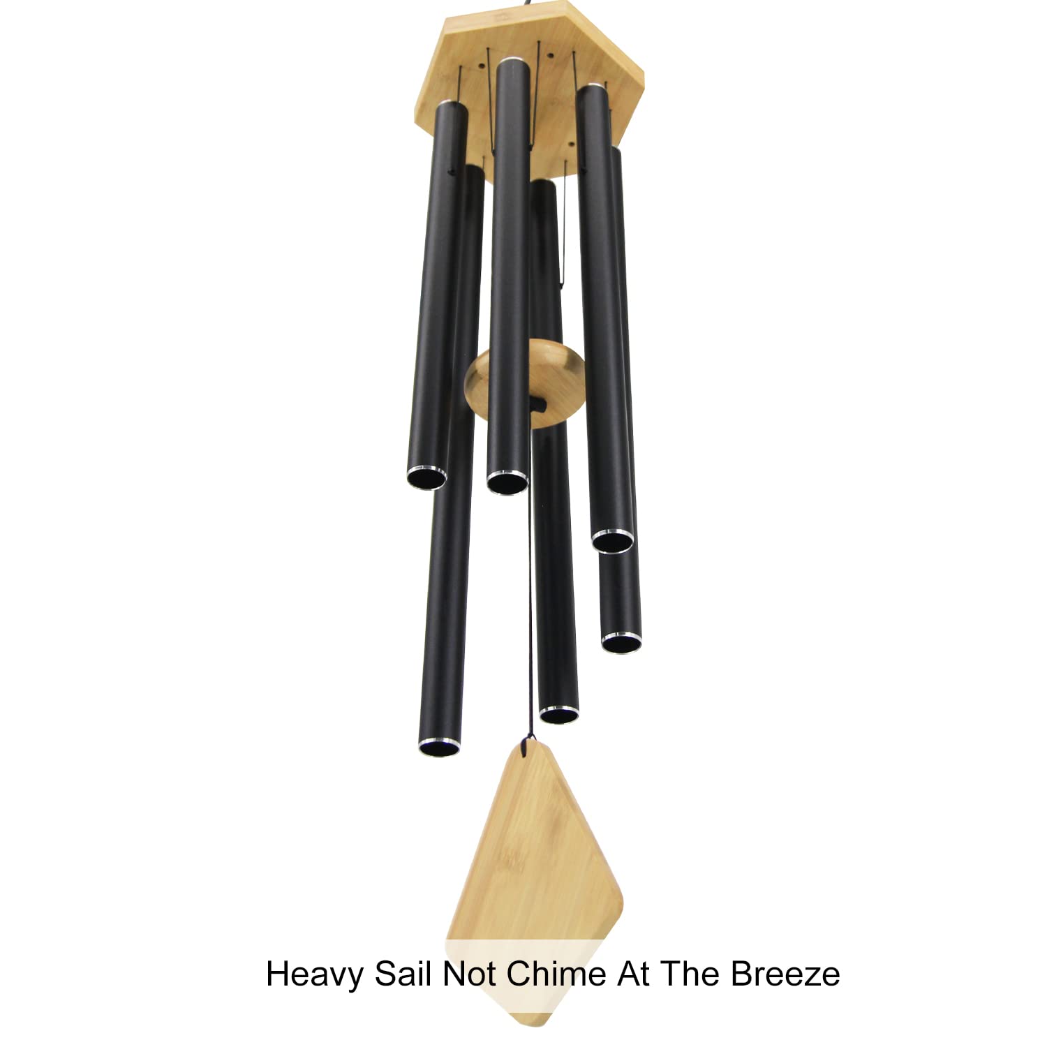 Howarmer wind chime displayed on porch