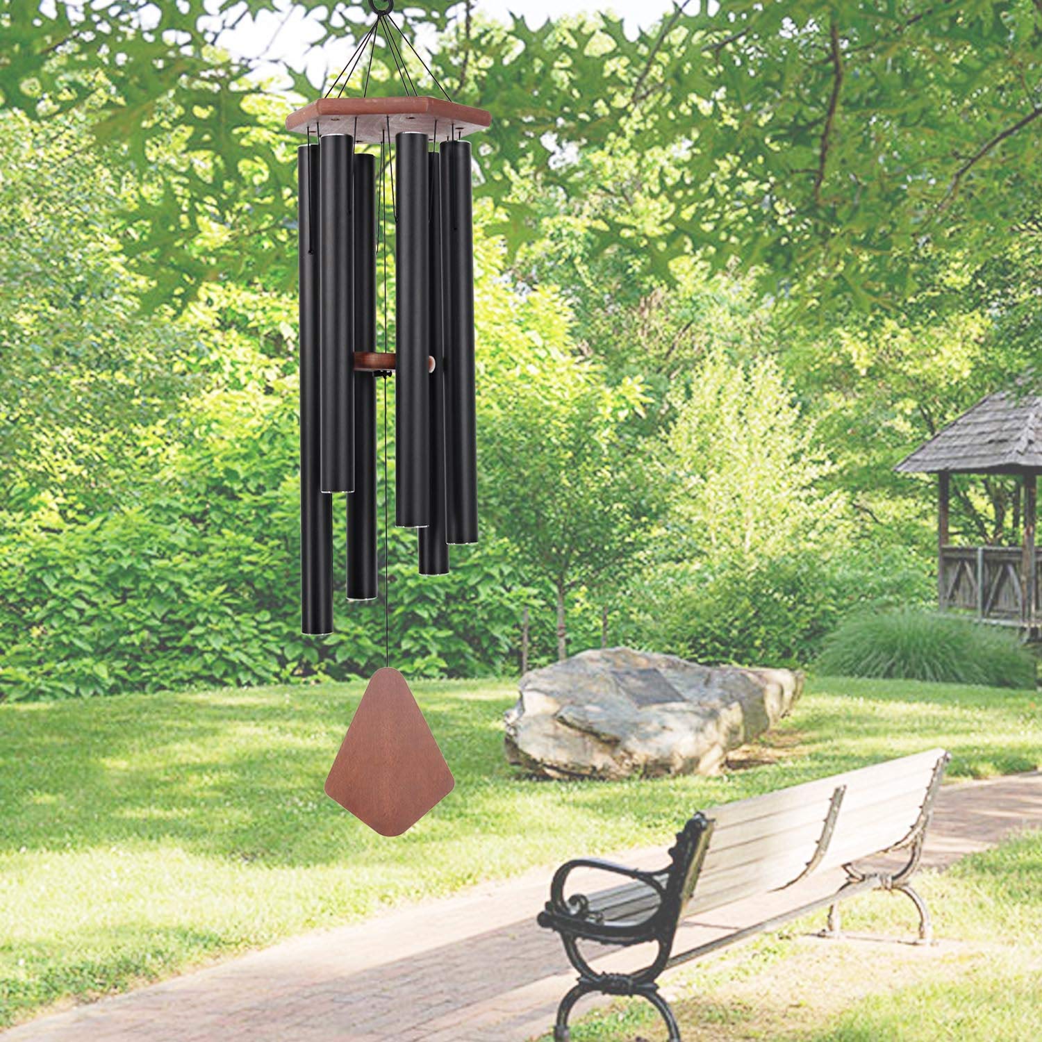 Howarmer wind chime packaging with product details visible