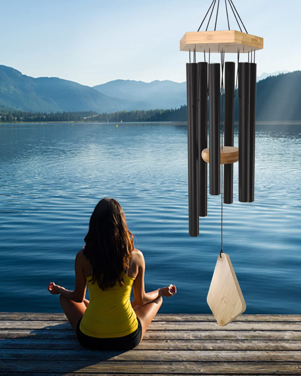 Howarmer wind chime showing deep tone sound