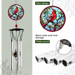 Howarmer wind chimes with flower-shaped suspension platform
