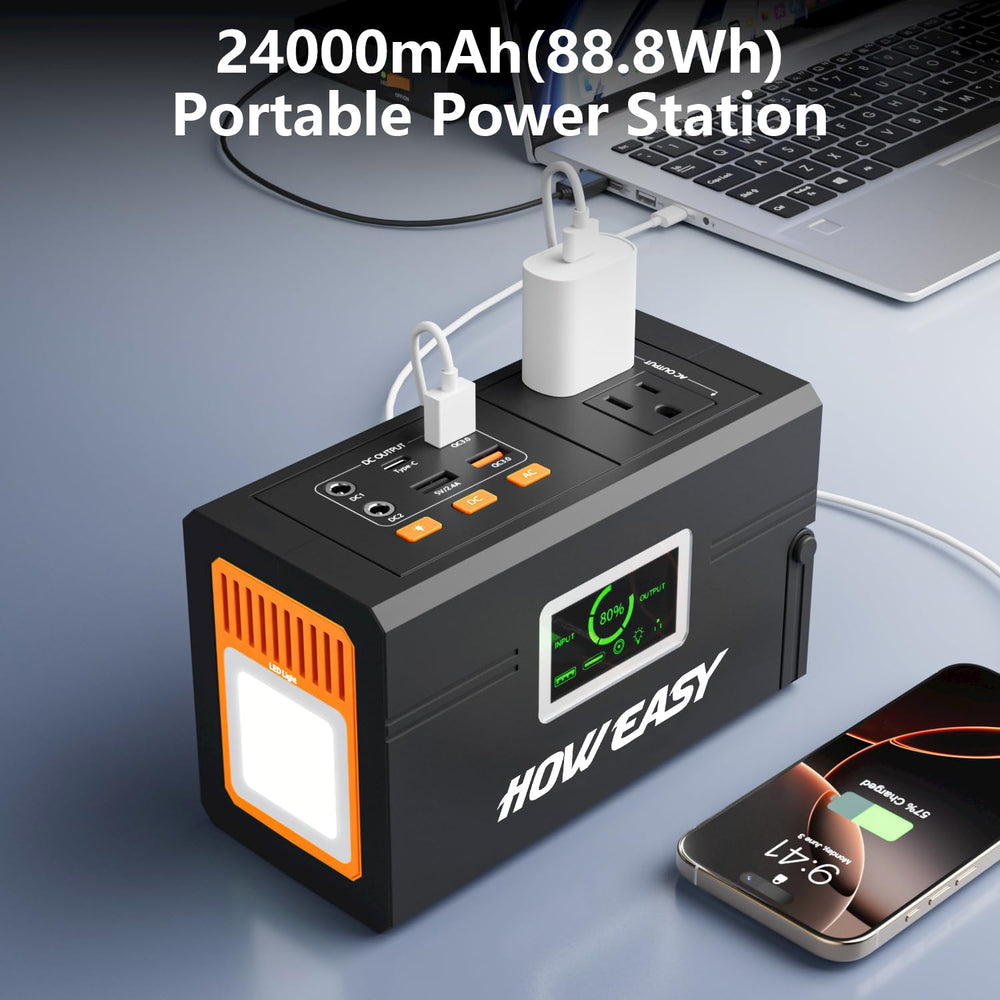 HOWEASY Portable Power Station 127W compact design