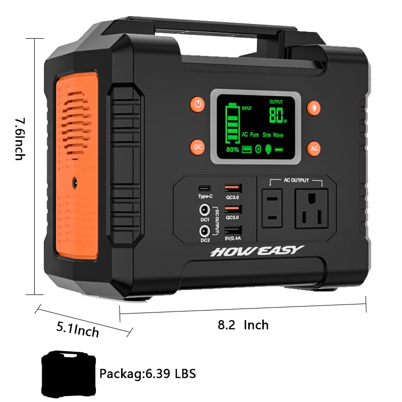 HOWEASY Portable Power Station 300W packaging