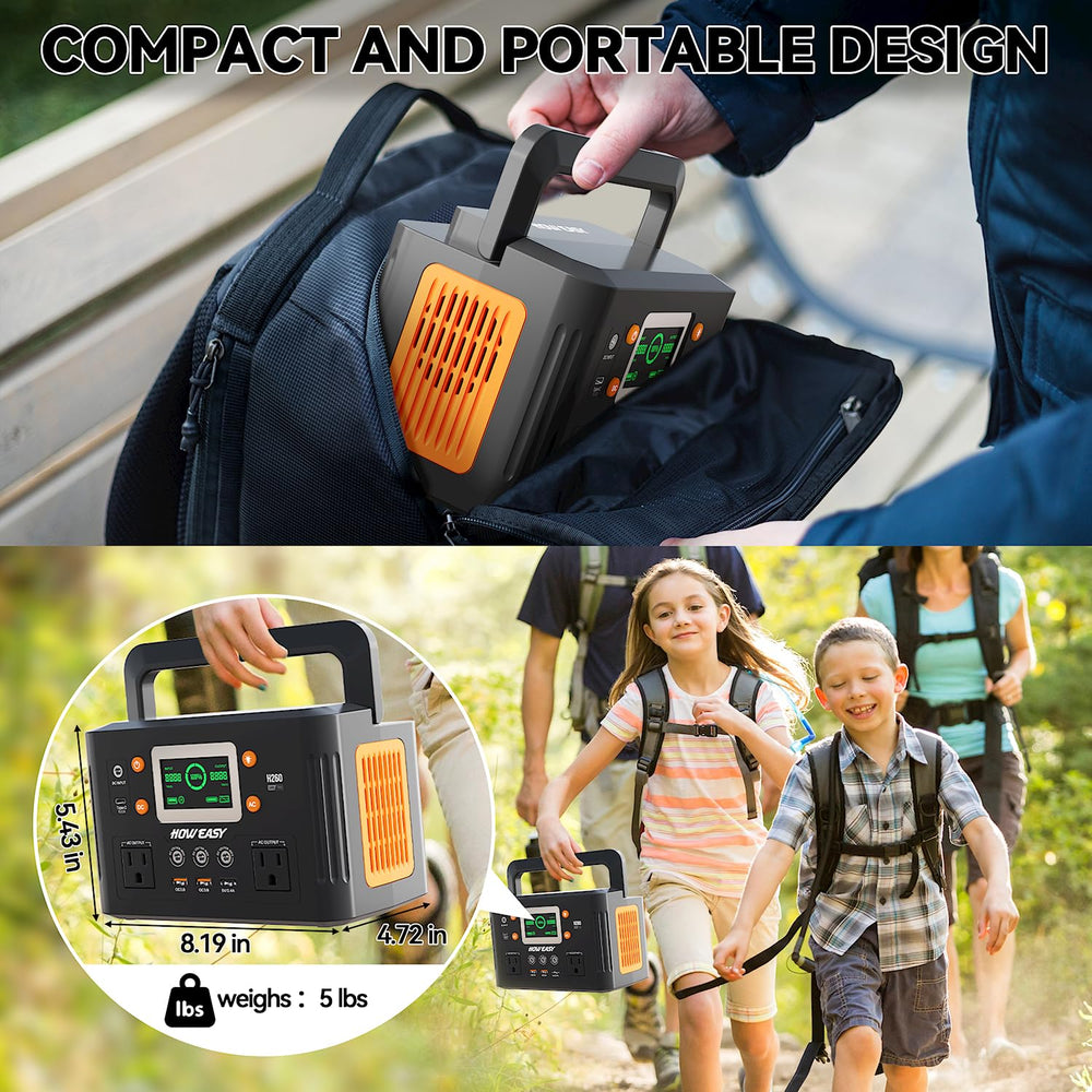 HOWEASY Portable Power Station being used outdoors