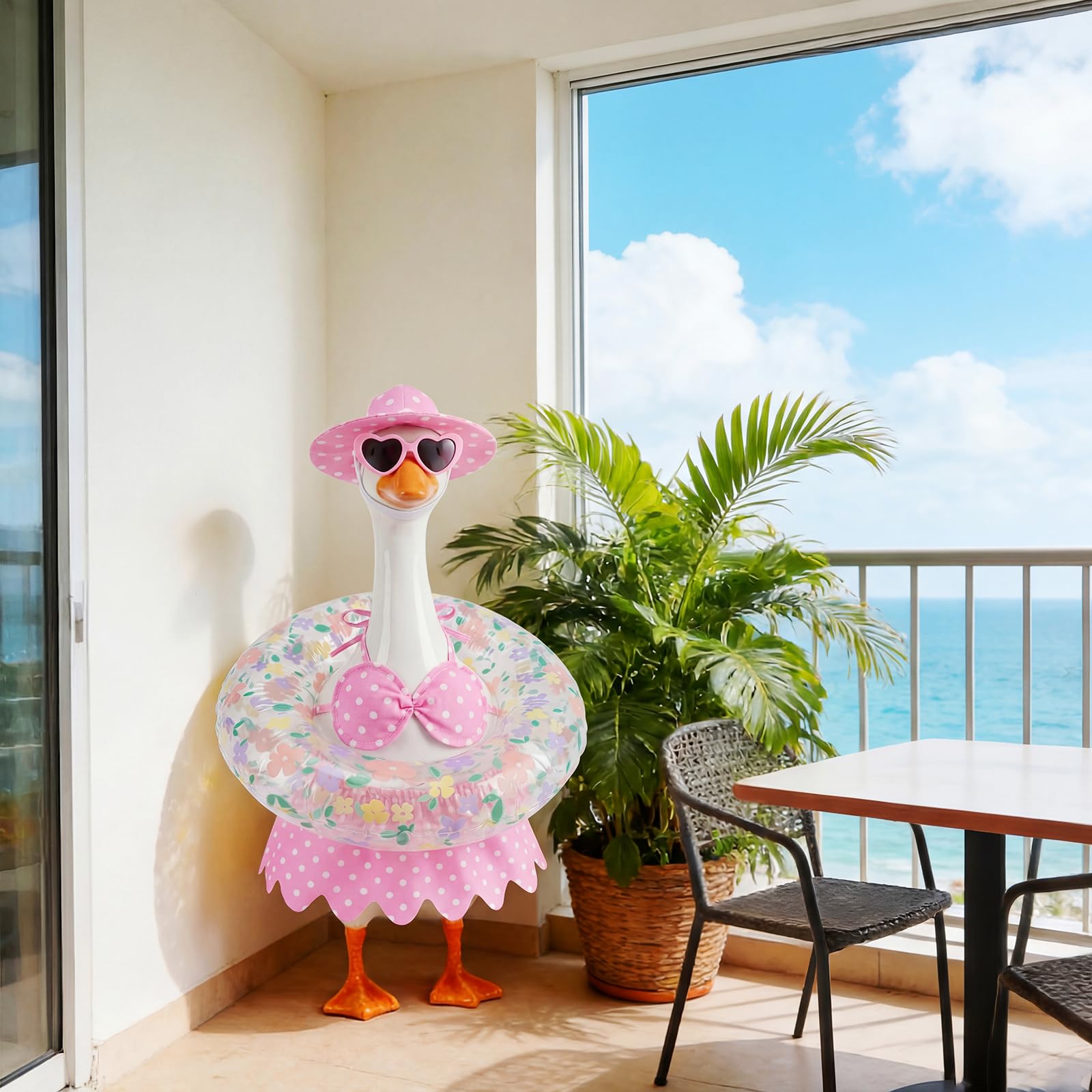 hoyuwak Bikini Goose Outfit summer decoration setup