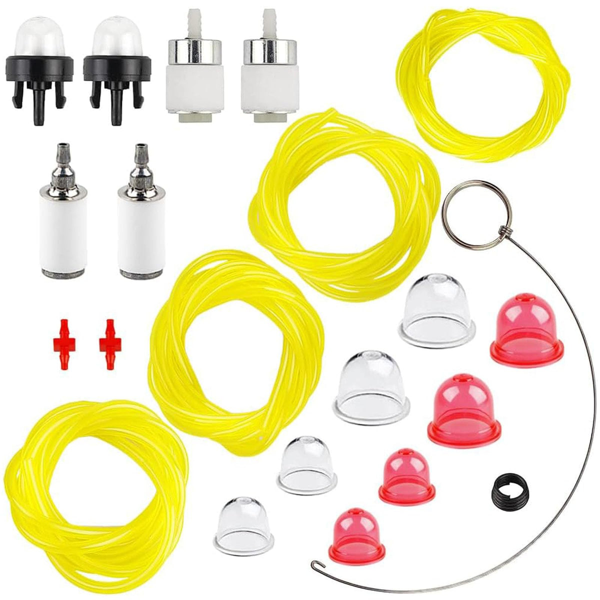 HPENP 4 Feet Fuel Line Primer Bulb Kit components including fuel lines and filters