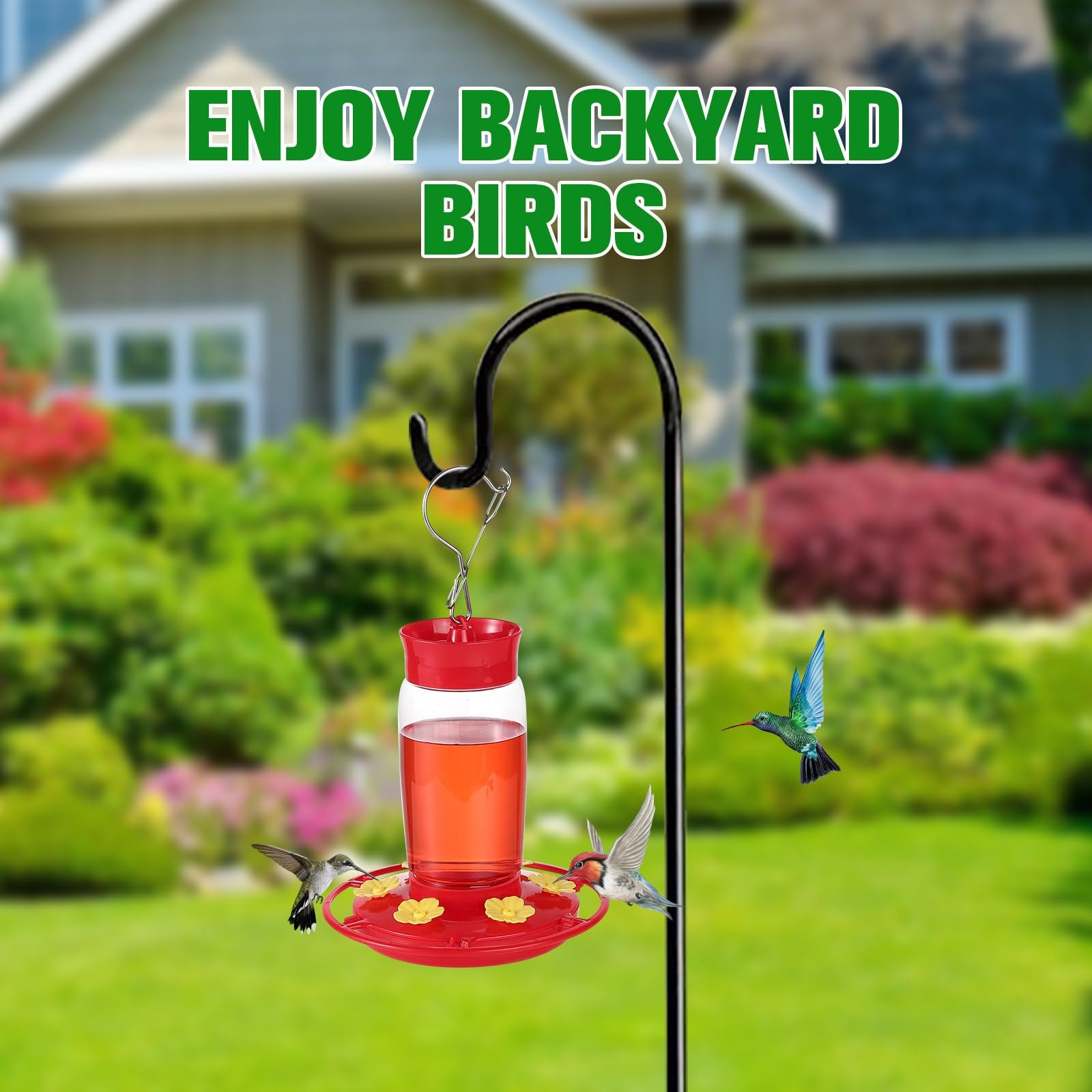Hpewi Hummingbird Feeder 20oz packaging and contents