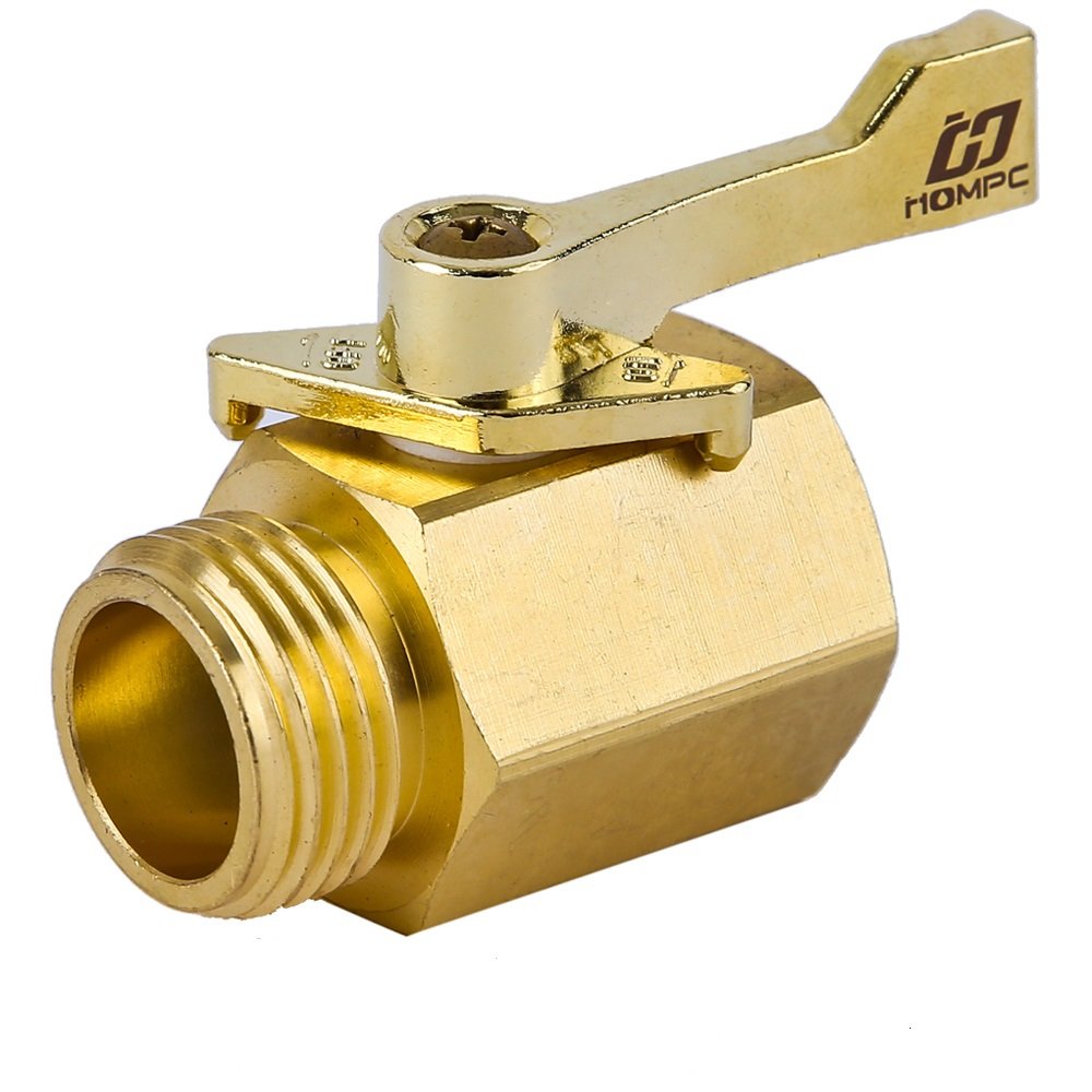 HQMPC Brass Shut Off Valve front view