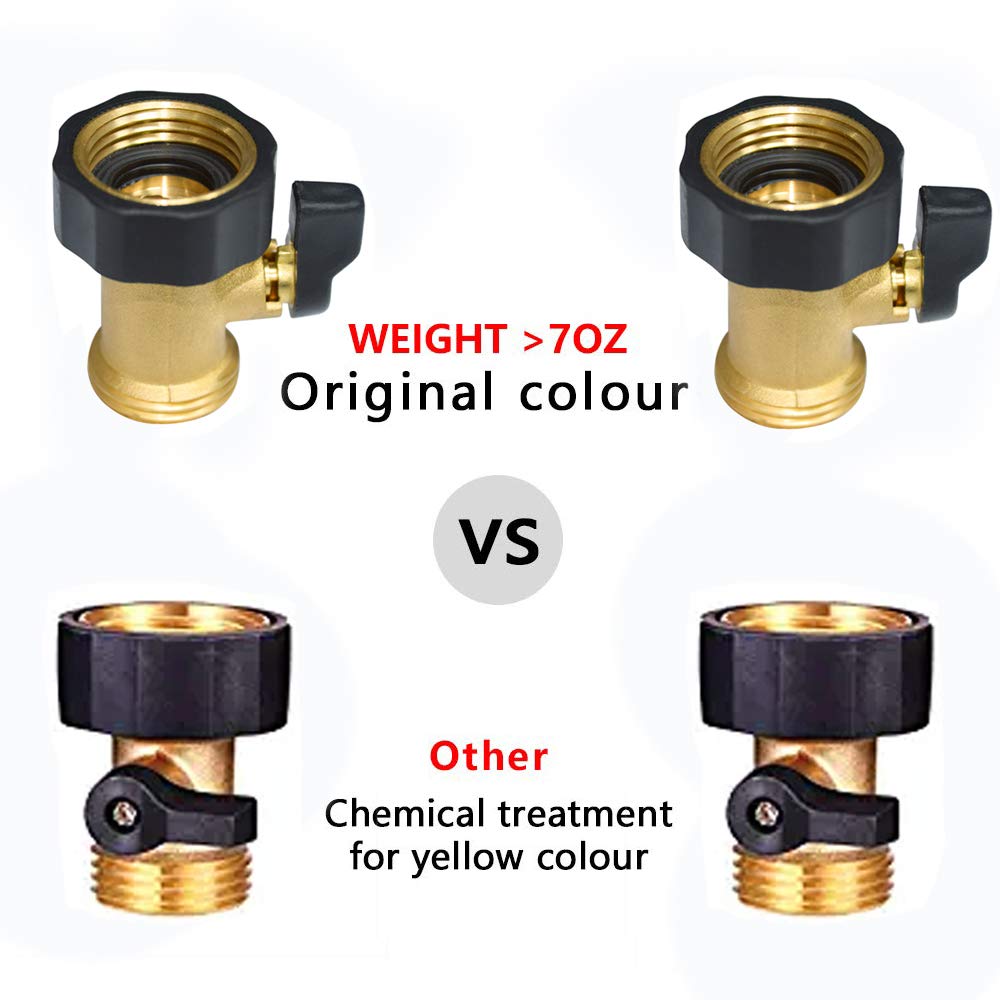 HQMPC Brass Shut Off Valve with pressure washers