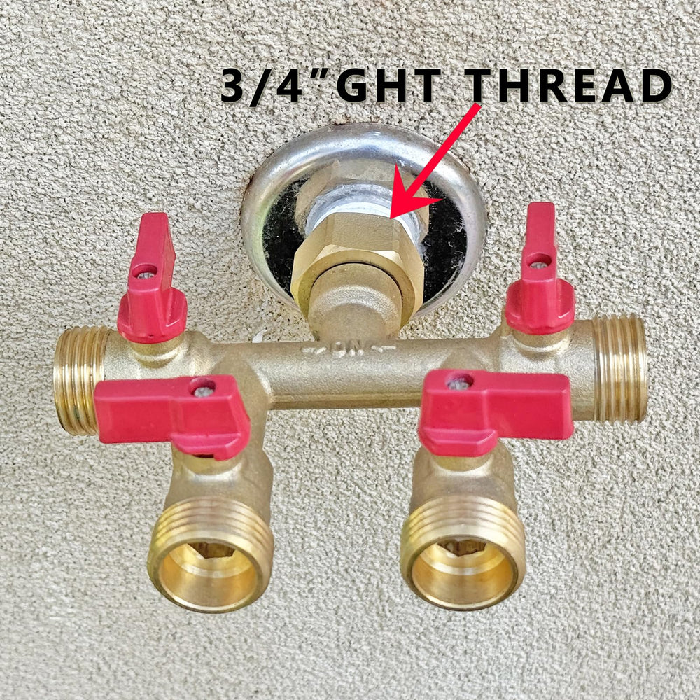 HQMPC Hose Splitter with four hoses attached