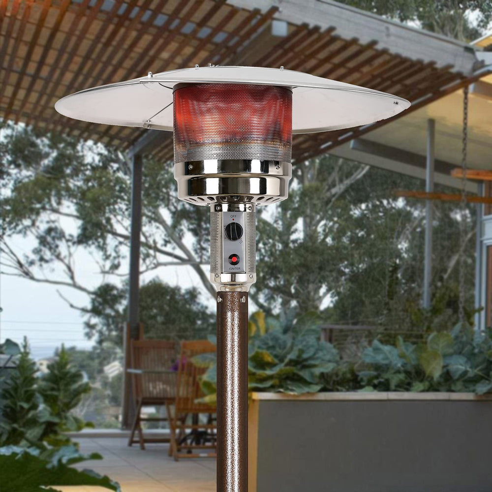 HQQ outdoor Patio Heater Reflector Shield in outdoor setting