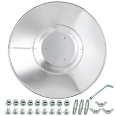 HQQ outdoor Patio Heater Reflector Shield top view, silver