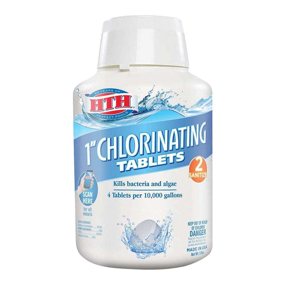 HTH 1" Chlorinating Tablets 5 lbs front view