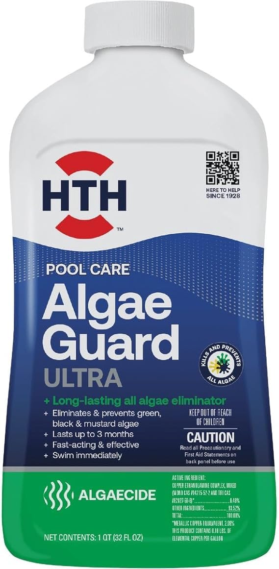 HTH Algae Guard Ultra 32 fl oz bottle front view