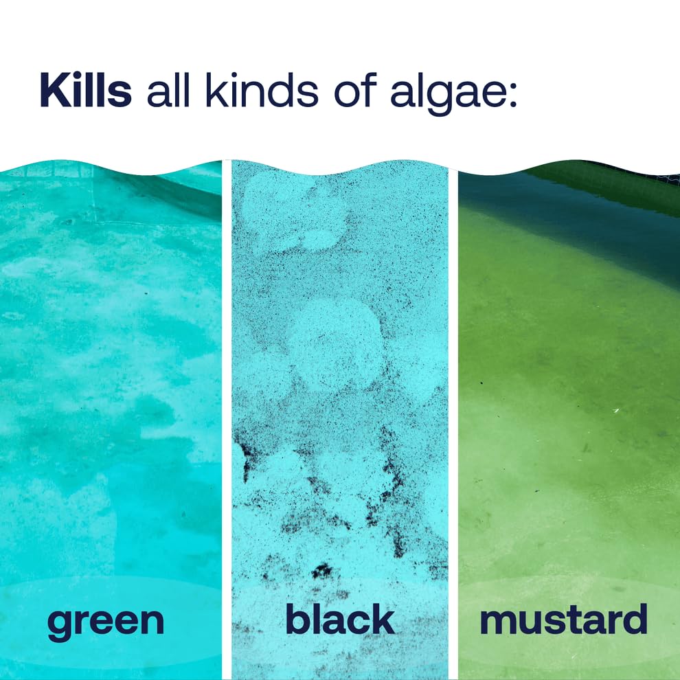 HTH Algae Guard Ultra 32oz bottle back view