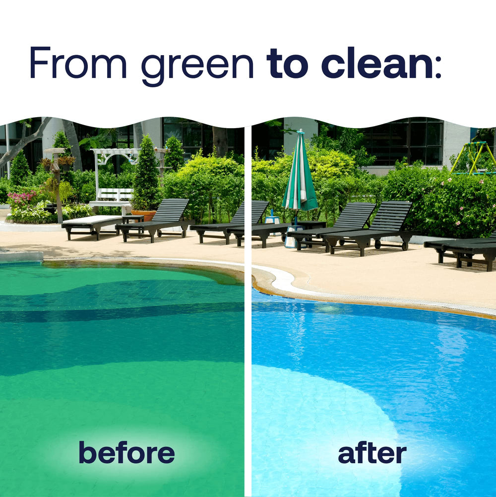 HTH Algae Guard Ultra in swimming pool scene