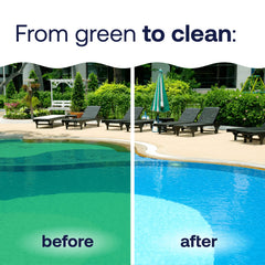 HTH Algae Guard Ultra in swimming pool scene
